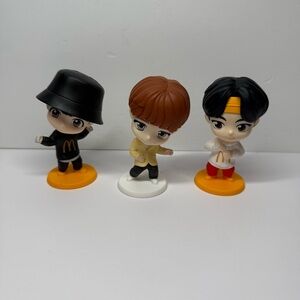 2025 McDonalds Tiny Tan BTS Happy Meal K-Pop Lot of 3 Toys: Jimin Jin Jung Kook